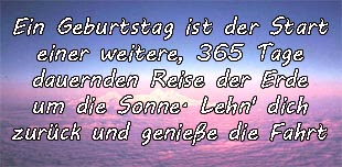 neues lebensjahr