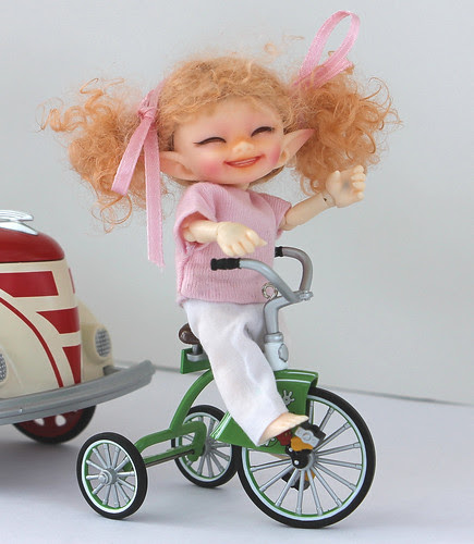Enjoying Her New Trike