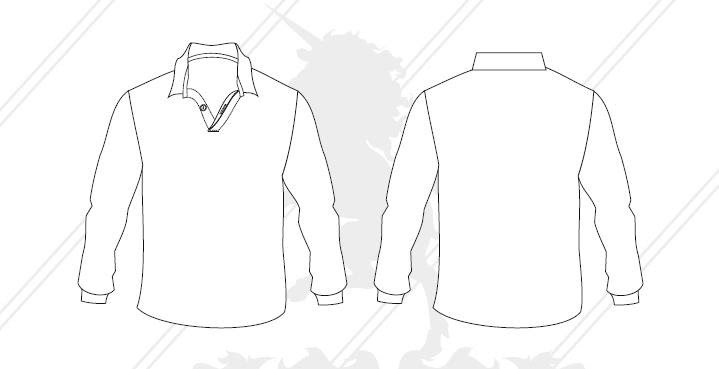 Rugby shirt template