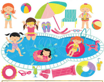 clipart of pool party - Clipground