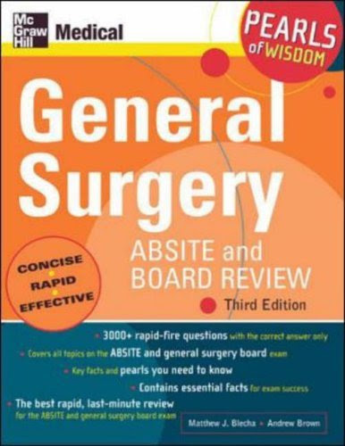 General Surgery ABSITE and Board Review (Pearls of Wisdom)