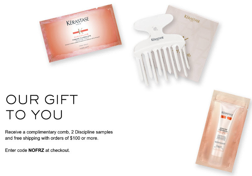 Kérastase Free Bonus Gift with Purchase - Makeup Bonuses