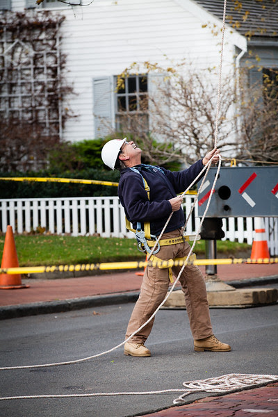 Edgartown News, Sara Piazza Photography, Edgartown Photographer, Martha's Vineyard Photographer, Martha's Vineyard Family and Wedding Photographer, town clock tower reconstruction, Old Whaling Church, Edgartown, raising of the steeple
