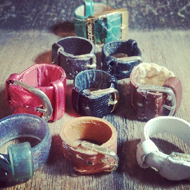 Watch band rings