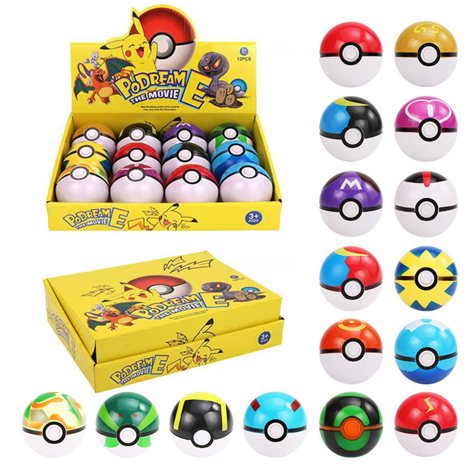 8 12 Pcs Pokemon Pokeball Set 7cm Action Figure Pikachu Model Toys Anime Pokemon Go Monster Poke Balls Figurine Aliexpress Toys Hobbies