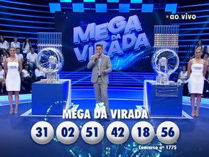 Mega da Virada: seis apostas dividem prêmio e cada uma leva R$ 41 milhões (Foto:  Reprodução)
