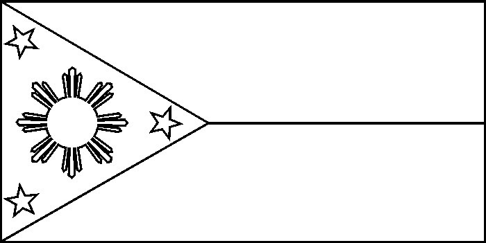 Flag Of The Philippines Drawing | Free download on ClipArtMag