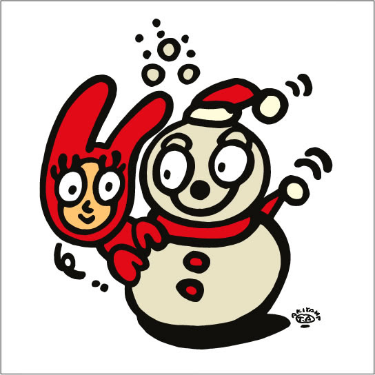 Winter Vacation 冬休み Takashi Akiyama Illustration Library 秋山孝イラストライブラリー