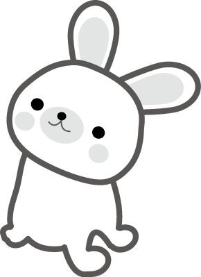 かわいいイラスト 無料イラスト フリー素材 うさぎ２
