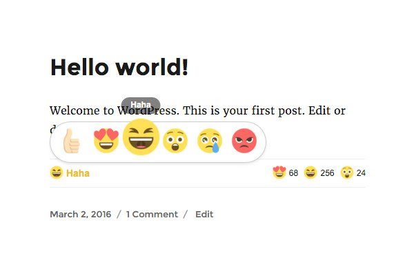 Cara Membuat Facebook Reactions di WordPress Cara Membuat Facebook Reactions di WordPress
