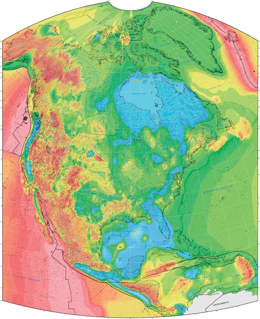 Geothermal Map Of North America