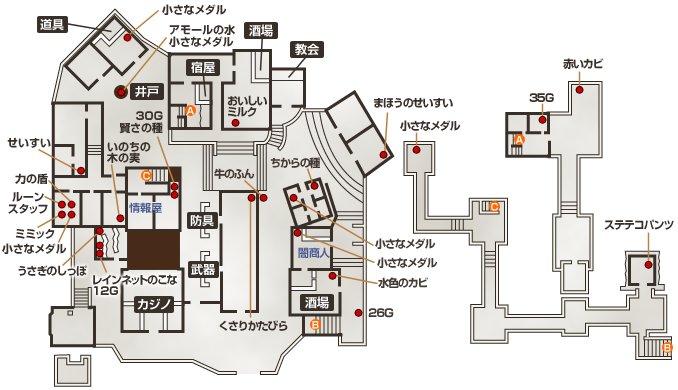 ドラクエ８ パルミド マップと情報 ドラゴンクエスト８攻略max マップ付 スマホ版対応