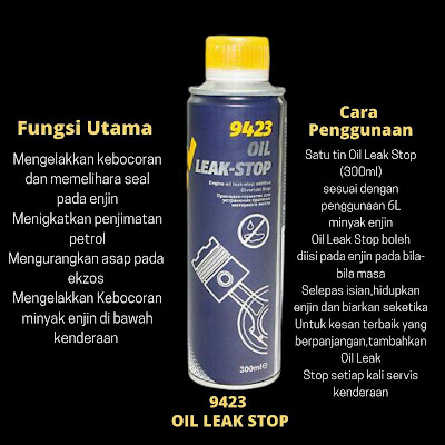 minyak hitam leaking motosikal punca