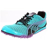 Puma Women's Complete TFX Distance 3 Running Shoe,Ceramic Green/Black/Dewberry,8 B US