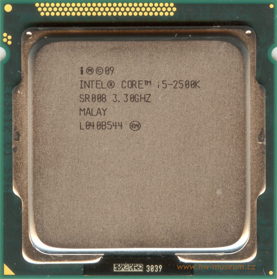 Intel Core I5 2500k Hardware Museum