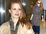 Transformation: Jessica Chastain went effortlessly from day to night on Tuesday