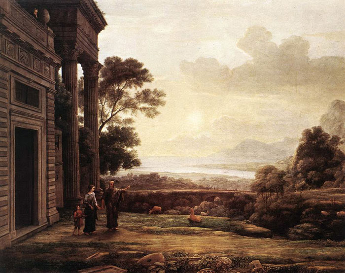 Paintings Reproductions Lorrain, Claude The Expulsion of Hagar, 1668