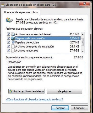 Libera espacio disco duro 2
