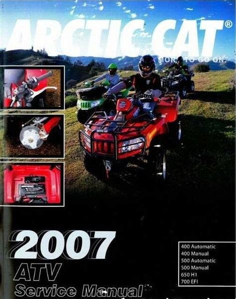 eBook 2007 Arctic Cat 400 500 650 700 Atv Repair Manual