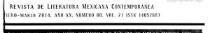 Revista de literatura mexicana contemporánea
