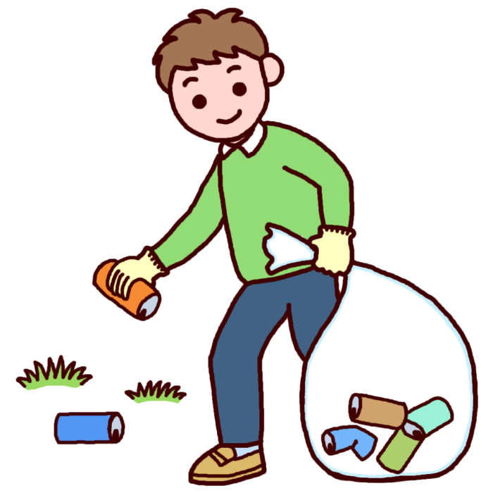 ゴミ 拾い イラスト