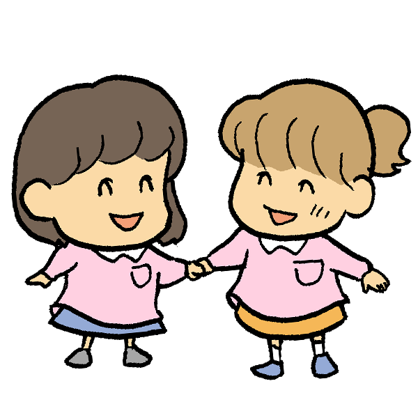 手をつなぐのイラスト かわいいフリー素材が無料のイラストレイン