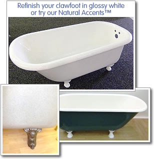 Clawfoot Bathtub Refinishing – Cast Iron Tub Refinishing – Miracle 