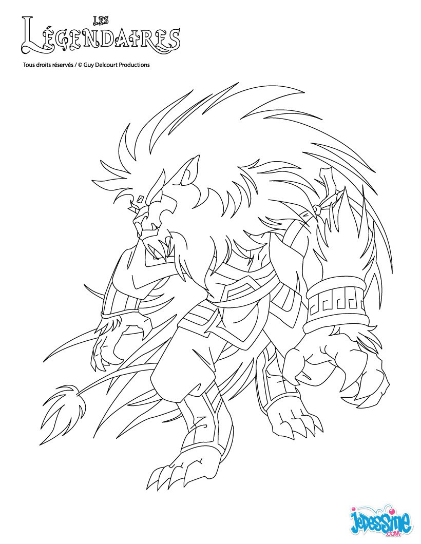 Coloriages gryf le nouveau légendaire - fr.hellokids.com