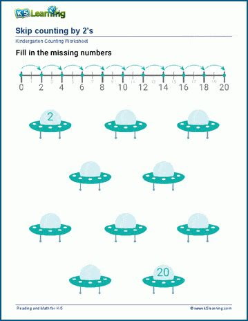  skip counting worksheets for preschool and kindergarten k5 learning