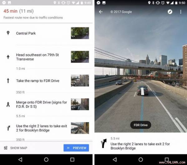 Hình ảnh Street View sẽ giúp việc di chuyển với Google Maps thuận lợi hơn