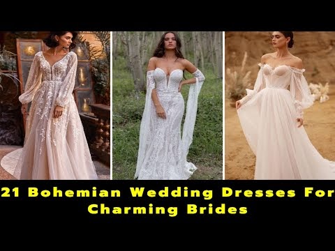 21 Bohemian Wedding Dresses For Charming Brides | Boho Wedding | Wedding Gown Design | Bride