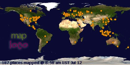 Profile Visitor Map - Click to view visits