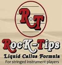 Rock-Tips is a specially formulated, non-toxic application for use in protecting sensitive fingertips while playing a guitar, bass or other stringed instrument...?