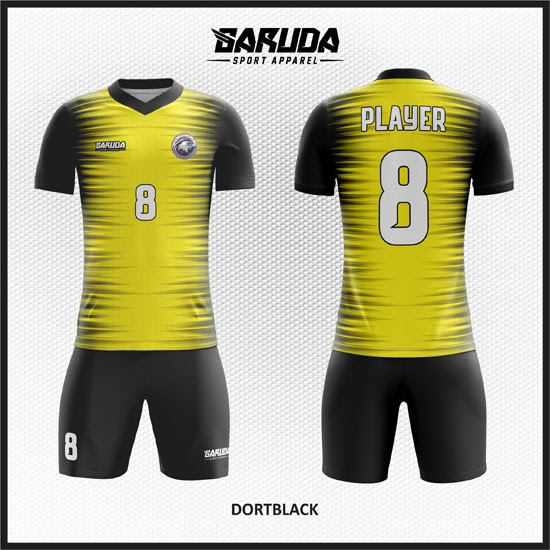 Desain Kaos  Seragam Futsal  DortBlack Garuda Print 