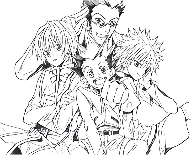 Desenho para colorir Hunter X Hunter 11