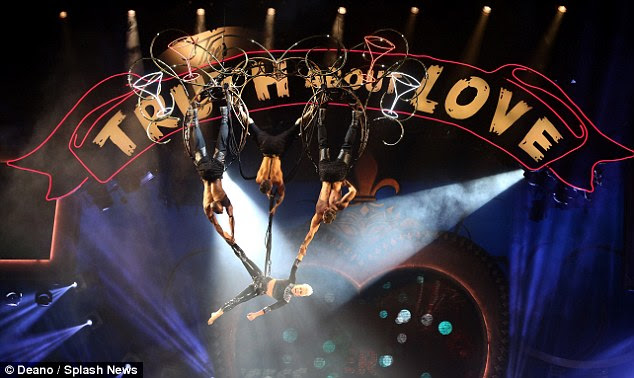 Reaching new heights: The blonde haired singer was looking great as she entertained the audience
