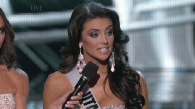 VIDEO: Miss Utah Marissa  Powell struggled to answer a question about women's wages.