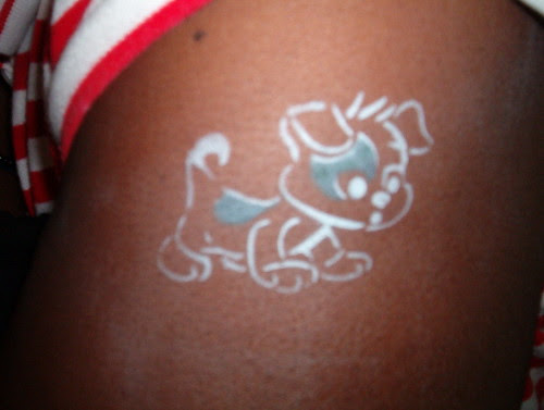 Puppy Tattoo. Airbrush Gypsy Temporary Airbrush Tattoos