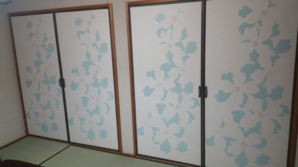 オシャレ 和モダン な ふすま紙 金沢屋愛知扶桑店 ふすま 障子 網戸 畳の張替 扶桑 大口 犬山 江南