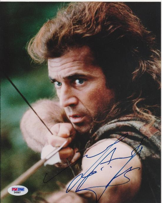 mel gibson braveheart. MEL GIBSON 8 X 10 BRAVEHEART
