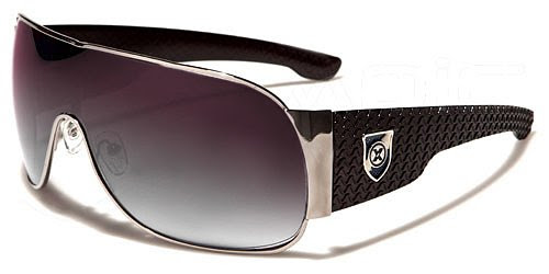  Oxygen Lunettes de Soleil Aviator Masque - Ville - Mode - Fashion - Clubbing - Conduite - Moto - Plage / Mod D. Bali Argent Noir Gradient Violine / Taille Unique Adulte / Protection 100% UV400