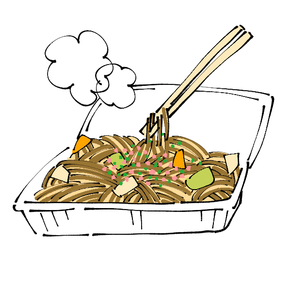 かわいい 焼きそば イラスト 無料
