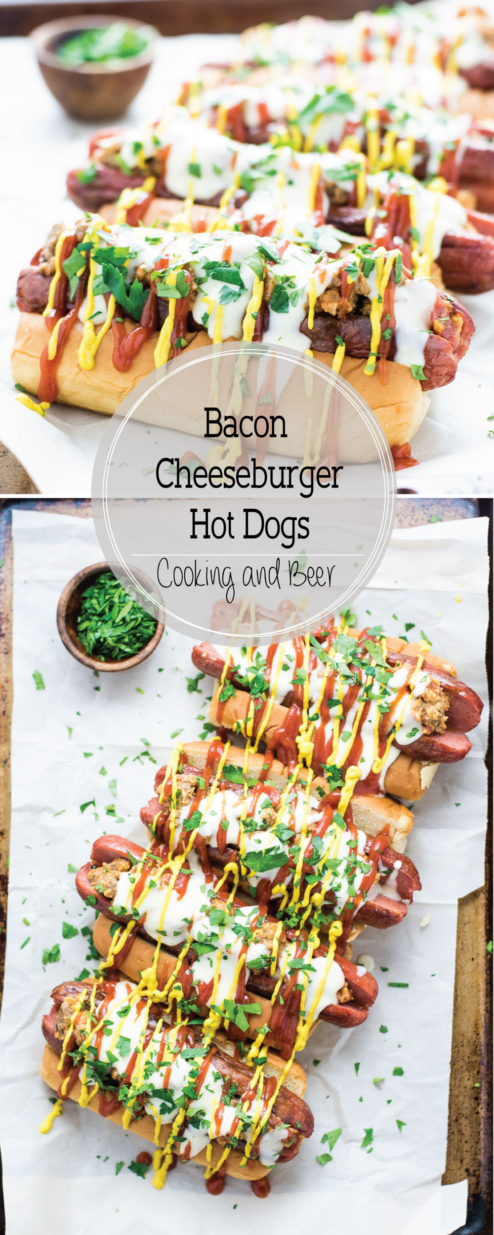 Bacon Cheeseburger Hot Dogscooking And Beer
