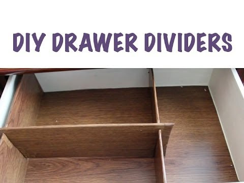 CHEAP ORGANIZING: DIY Drawer Dividers - YouTube