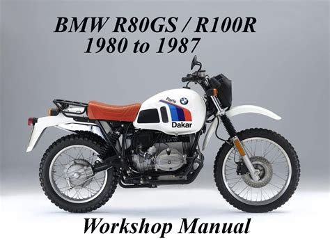 eBook Bmw R80gs R100r Workshop Service Manual (PDF / ePub)