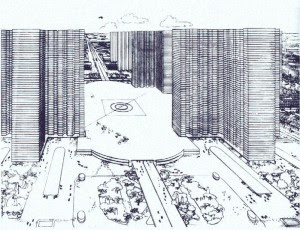 Weng16 “City for 3 Million” of 1923: a prophetic vision of high-rise, high density living proposed by Swiss-French modernist architect Le Corbusier. Though never realised, its planning and design ideas and principles were highly influential on Post-WWII generations of architects in their social housing designs world-wide – including Singapore. Source: www.newworldeconomics.com