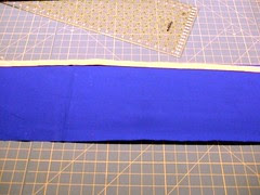 2-Fold accent lay on Ws of cuff, raw edges matching