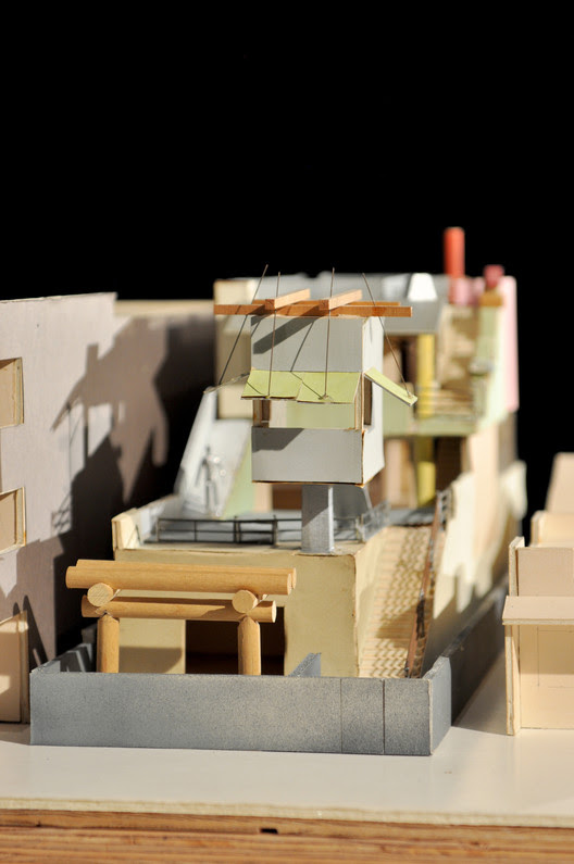 Frank Gehry, Norton House, Model, 1982-1984; Venice, California; Frank Gehry Papers at the Getty Research Institute, © Frank O. Gehry