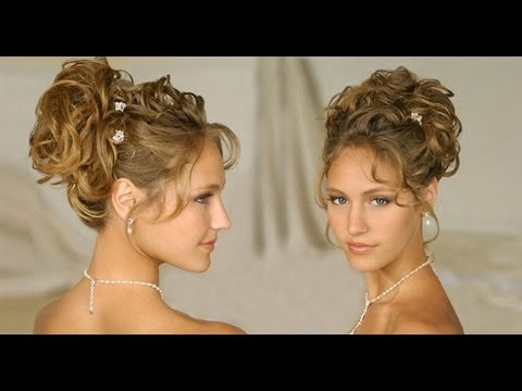 LONG HAIR Hairstyle:updos for curly hair wedding 