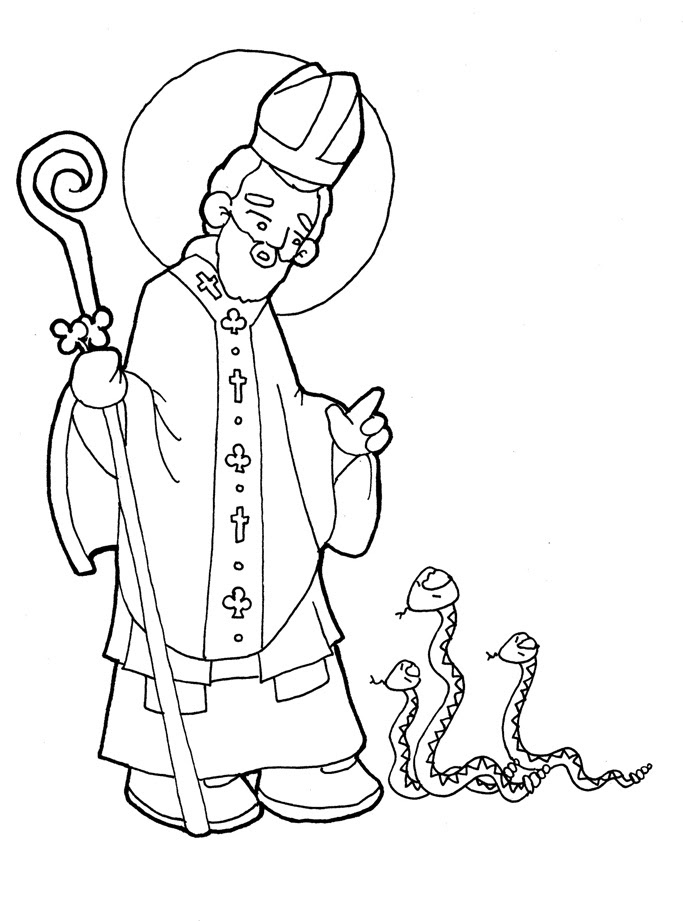 st patrick colouring pages  clip art library